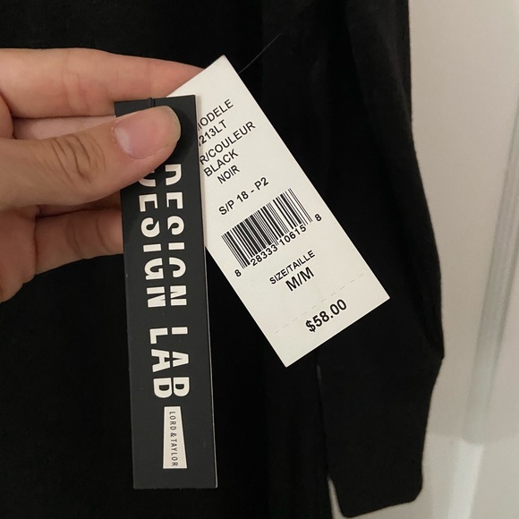 Black dress dress with open sleeves - Picture 4 of 4